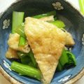 trtdi's cooksnap of when they made 小松菜と厚揚げの炒め煮　※調味料調整中.