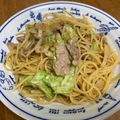 北京パンダ's cooksnap of when they made キャベツ＆キノコ ＆豚こま 醤油パスタ.