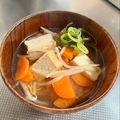 azbjbn's cooksnap of when they made 厚揚げともやしと人参のお味噌汁♫.