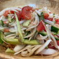 Kshiono's cooksnap of when they made 新たまツナきゅうり和え.