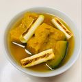 azbjbn's cooksnap of when they made かぼちゃと長葱だけの絶品お味噌汁♡.