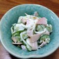 YCHキッチン's cooksnap of when they made ハム、玉ねぎ、きゅうりのマヨサラダ☆.
