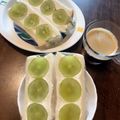 ☆チワワのマロ☆'s cooksnap of when they made 贅沢♪シャインマスカットのフルーツサンド.