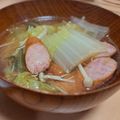 yukoko☆'s cooksnap of when they made 【楽めし】白菜とウインナーの具沢山スープ.