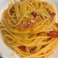 ariyuch's cooksnap of when they made ☆ツナとベーコンのトマトクリームパスタ☆.