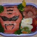 ケンコウママ's cooksnap of when they made ゲキレンジャー♪レッド弁当（キャラ弁）.