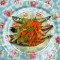 SunnyMaple's cooksnap of when they made 簡単♪ししゃもと野菜の南蛮漬け.