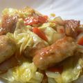 イミテ's cooksnap of when they made 鶏とキャベツの生姜風味炒め.
