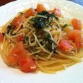 ことみぃ's cooksnap of when they made ✿簡単パスタ（トマト青じそ）✿.