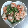 ターチャム's cooksnap of when they made えびとアスパラのにんにく炒め☆.