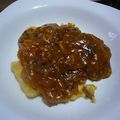 にゃんこべえ's cooksnap of when they made 焼き豆腐☆チリソース.