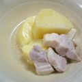 Haru Haru's cooksnap of when they made 塩豚とじゃがいもの煮込み.