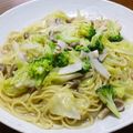 B子chan's cooksnap of when they made キャベツ＆ブロッコリーのアンチョビパスタ.