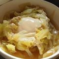 kitchon's cooksnap of when they made ヘルシー！春キャベツの卵とじ汁！.