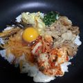 happywing's cooksnap of when they made 本格的☆石焼きビビンバ.