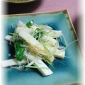 ＴＯＭＯＷＡＴ's cooksnap of when they made 長ねぎとかまぼこのごま油あえ.