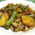 sakuni's cooksnap of when they made かぼちゃと豚肉のオイスターソース炒め.