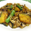 sakuni's cooksnap of when they made かぼちゃと豚肉のオイスターソース炒め.