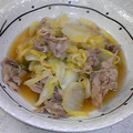 ダ〜ごはん's cooksnap of when they made 出汁いらず！白菜と豚の簡単煮.