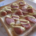 わん吉の母's cooksnap of when they made 簡単 ウィンナートースト.