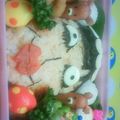 ☆RINﾁｬﾝまま☆'s cooksnap of when they made キャラ弁に♪水玉鶉の卵リボン付き.