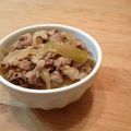 cookpapapa's cooksnap of when they made 塩分控えめしっかり味の豚丼.