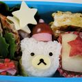 けいちん定食's cooksnap of when they made クマちゃんのクリスマス弁当（キャラ弁）.