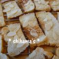 shihama's cooksnap of when they made 失敗パン　救済！　アーモンドバターラスク.
