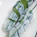 ♪まるえ's cooksnap of when they made 【杜氏流】キュウリの酒粕ヨーグルト漬け.