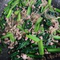 ☆hikonyan☆'s cooksnap of when they made 豚のひき肉と小松菜の春雨炒め.