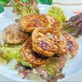 岡山県料理サークルちゃお〜's cooksnap of when they made れんこんの豚ひき肉の挟み焼き.