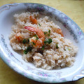 Jock's cooksnap of when they made マヨ味のエビピラフ.