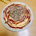 ルパンのかあさん☆彡's cooksnap of when they made キャベツと豚バラでお好み焼き風.