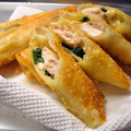 青空レモン's cooksnap of when they made ◎ささみとカマンベールのとろり春巻き◎.