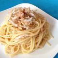 mihiGT's cooksnap of when they made 明太子としらすのパスタ.