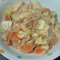 RIA730's cooksnap of when they made 焼さけあらほぐしの味噌野菜炒め.