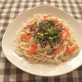 patisier's cooksnap of when they made ランチに♪韓国風ほろ旨☆彩りそうめん☆.