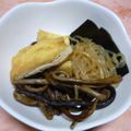 Jock's cooksnap of when they made ぜんまいとがんも煮.