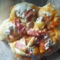 kazucococo's cooksnap of when they made ふわふわ生地☆クリームチーズのピザ.