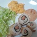 kacchan15's cooksnap of when they made ささ身★のりと明太子巻き♪.