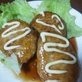 かなた0202's cooksnap of when they made 簡単ヘルシー！照り焼きチキンバーグ.