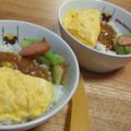 よしもりさんち's cooksnap of when they made 子供が喜ぶ♪卵でくるっとオムカレー.