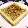 シャンプーハット's cooksnap of when they made 激甘☆塩黒糖練乳くるみトースト♪.