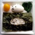 puniＫ's cooksnap of when they made カピバラさん☆キュルッと弁当～のり弁～.