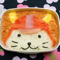 シャンプーハット's cooksnap of when they made キャラ弁☆ひこにゃん弁当.