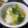 とみィ's cooksnap of when they made チキン・トマト・小松菜の美肌？スープ.