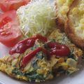 jelwee's cooksnap of when they made 朝食迷ったら☆オープンオムレツ.