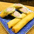 ちべターリー's cooksnap of when they made チーズソーセージ春巻き☆粒マスタード風味.