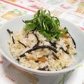 バカリャウ's cooksnap of when they made ひじきと梅の混ぜご飯.