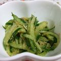こももｃ's cooksnap of when they made ＊胡瓜のゴマ酢和え＊.